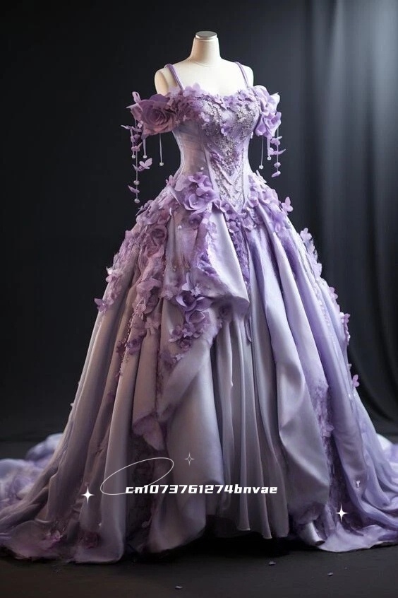 エレガントな花柄ビクトリア朝のウエディングドレスオフショルダ - Victorian Women'S Formal Wear のレビューと価格