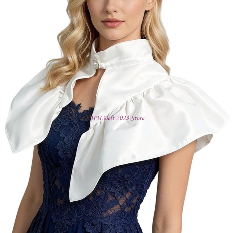 49ME ビクトリア朝の首輪サテンの取り外し可能な首輪フォー - Victorian Women'S Formal Wear のレビューと価格
