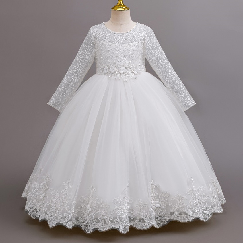 女の子用ドレス 4～12歳の女の子用ロングドレス 誕生日ドレ - Women'S Formal Wear For Girls のレビューと価格