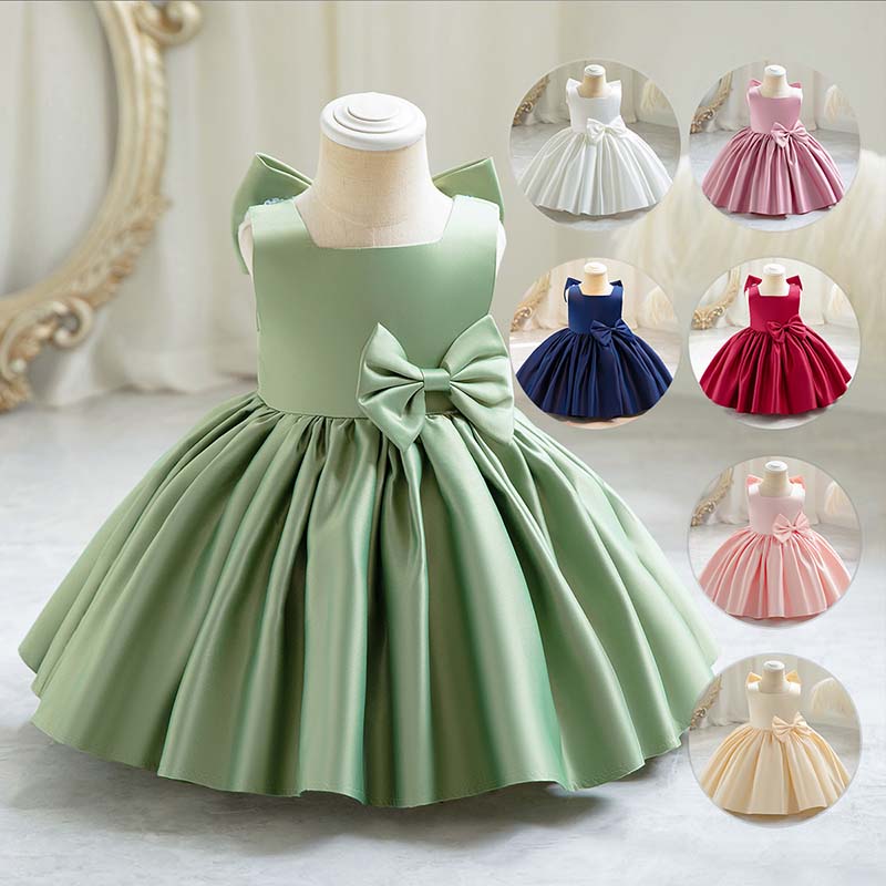 小さな女の子のための大きな弓のパーティードレス,プリンセスの - Women'S Formal Wear For Girls のレビューと価格