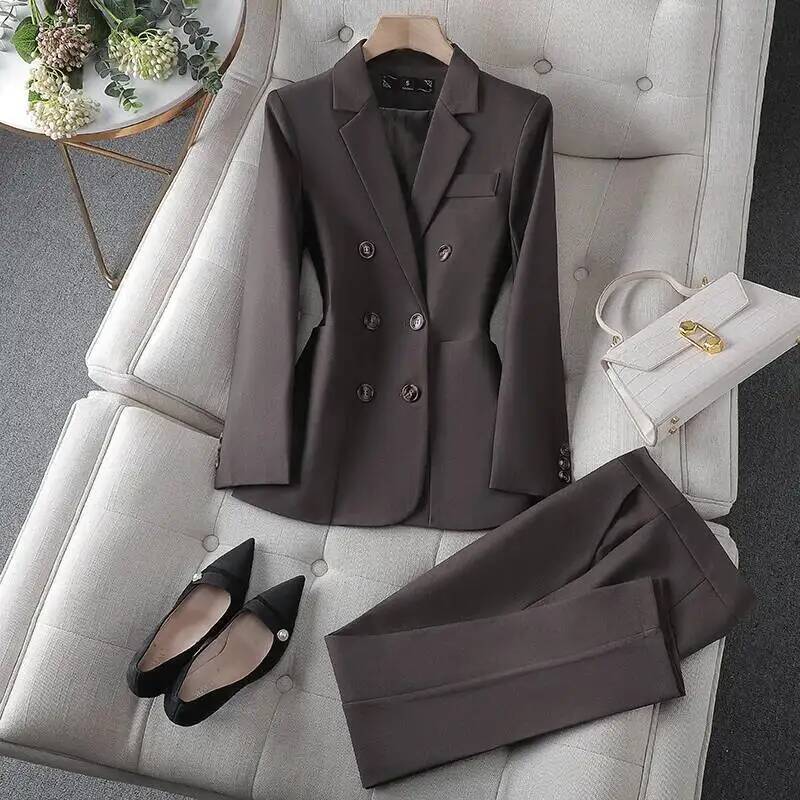 フォーマルな女性用ビジネススーツ、パンツとジャケット付きコー - Formal Winter Wear Women Jacket のレビューと価格