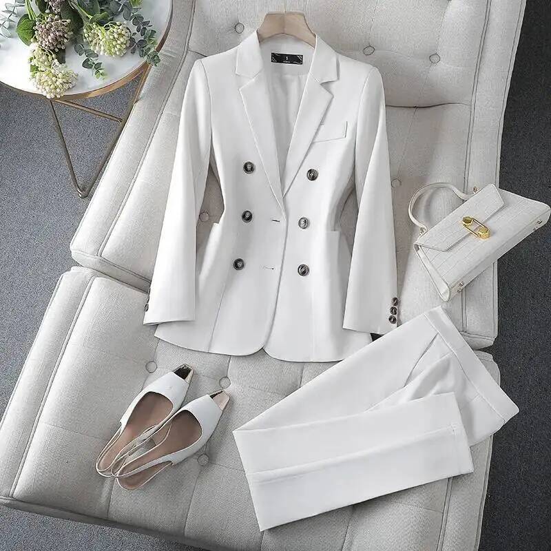 フォーマルな女性用ビジネススーツ、パンツとジャケット付きコー - Formal Winter Wear Women Jacket のレビューと価格