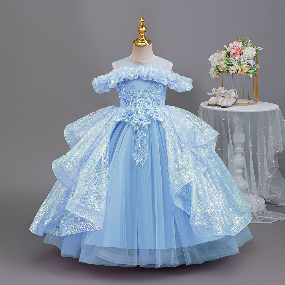 HETISO エレガントなフラワーガールドレス アップリケ  - Women'S Formal Wear For Girls のレビューと価格